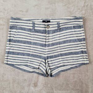 Gap Striped Linen/Cotton Women's Shorts size 6